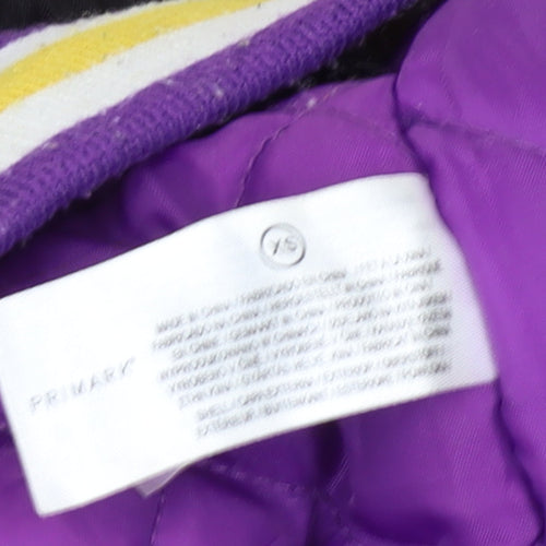 Primark NBA Lakers Black Men's S Varsity Jacket Basketball Style
