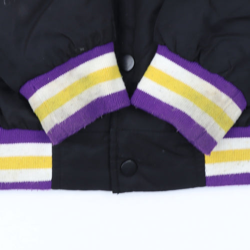 Primark NBA Lakers Black Men's S Varsity Jacket Basketball Style