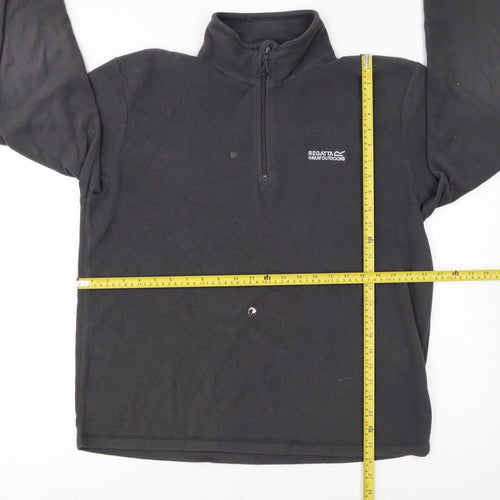Regatta Men’s Black Fleece 1/4 Zip Pullover Sweatshirt L