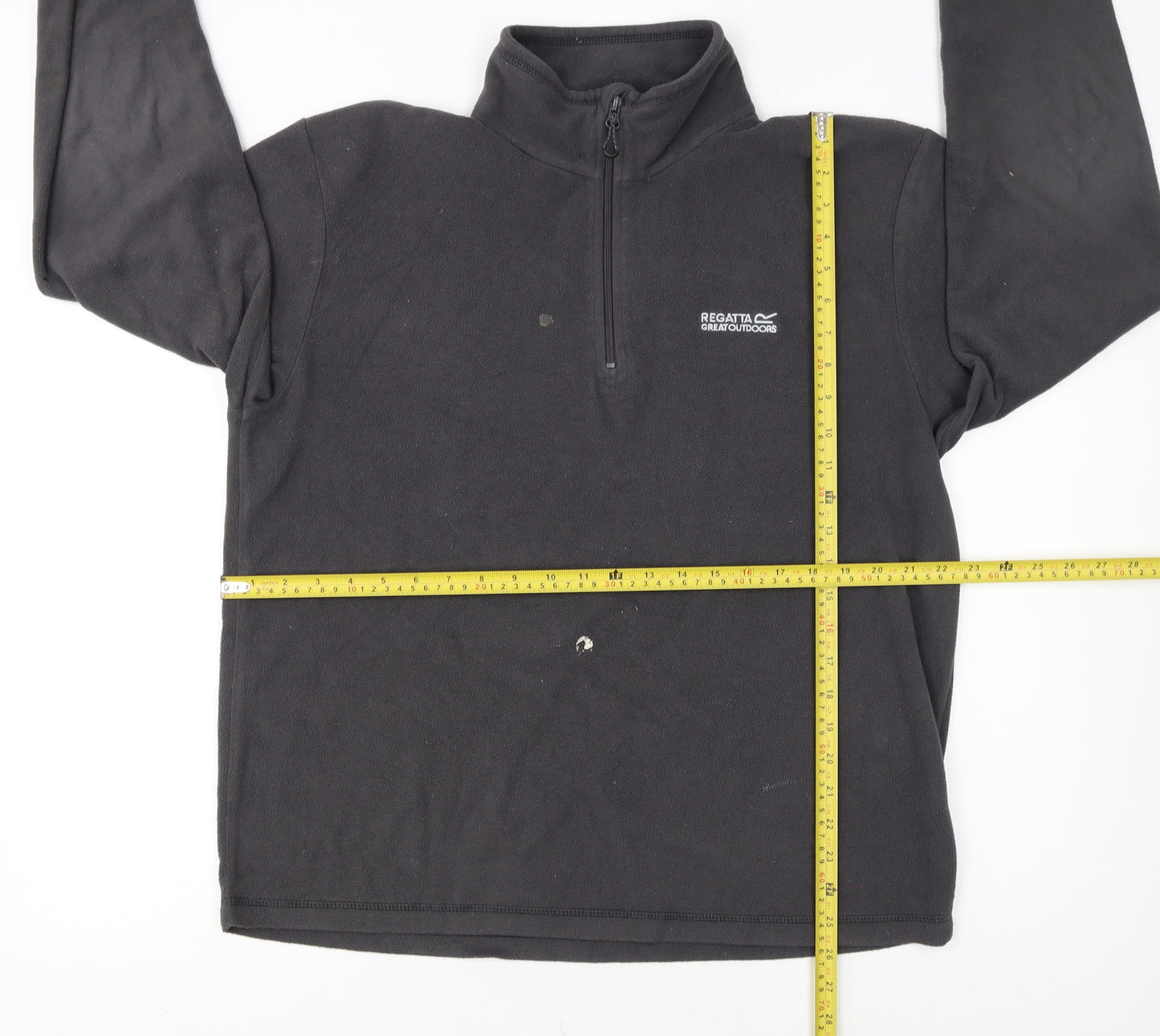 Regatta Men’s Black Fleece 1/4 Zip Pullover Sweatshirt L
