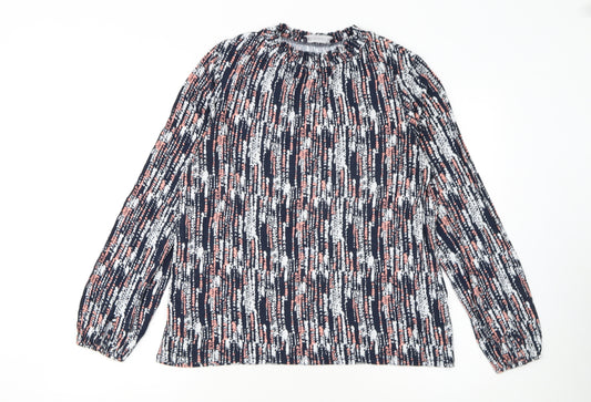 Marks and Spencer Womens Multicoloured Jersey Blouse Size 14
