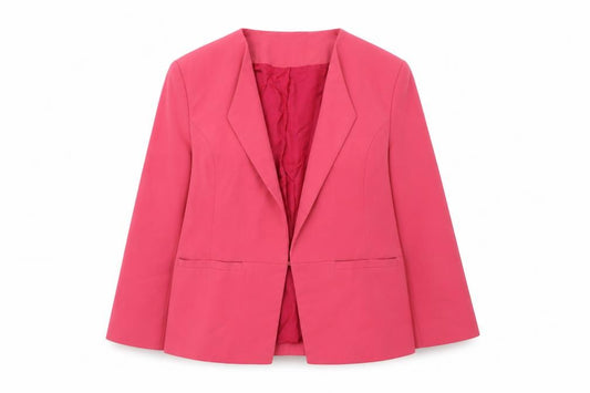 Phase Eight Women Pink Size 16 Regular Fit Lined Blazer