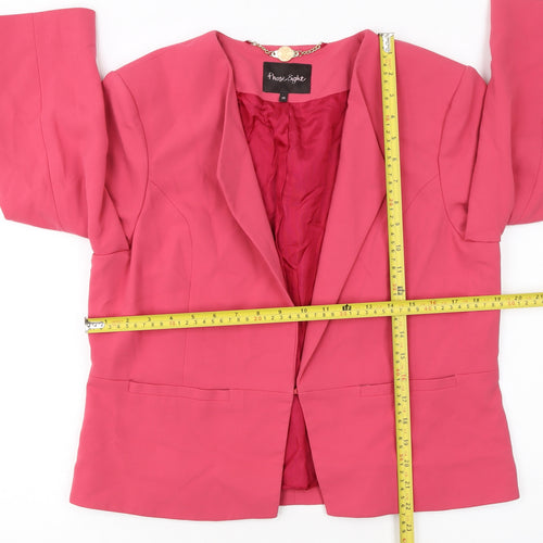 Phase Eight Women Pink Size 16 Regular Fit Lined Blazer
