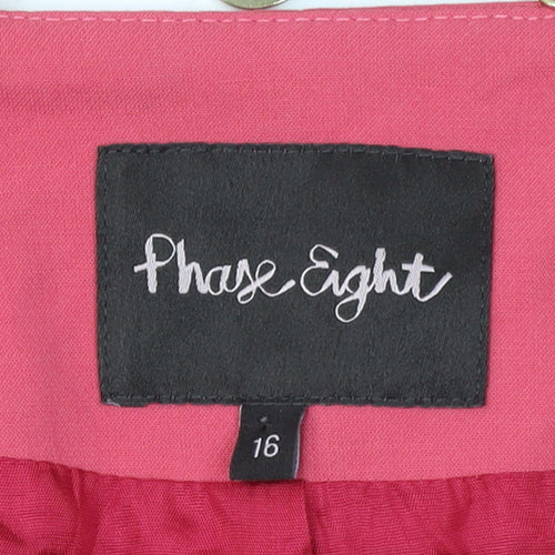 Phase Eight Women Pink Size 16 Regular Fit Lined Blazer