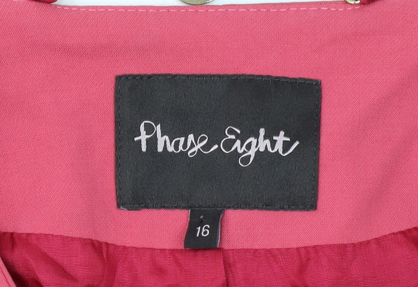 Phase Eight Women Pink Size 16 Regular Fit Lined Blazer