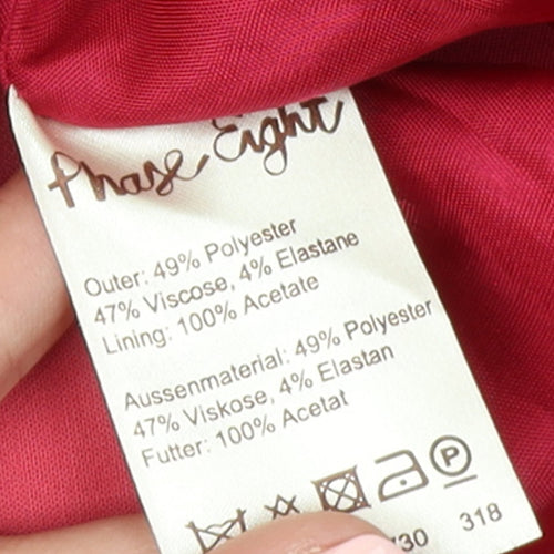 Phase Eight Women Pink Size 16 Regular Fit Lined Blazer