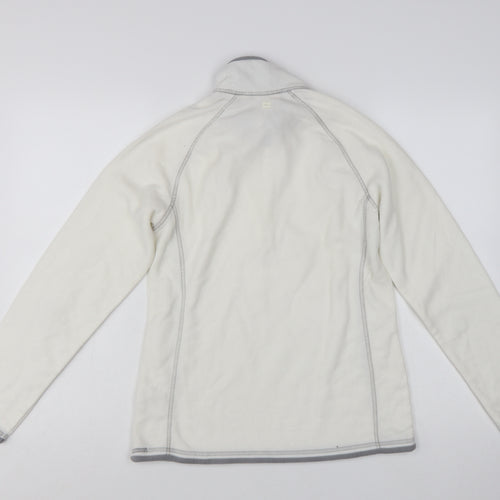 Mountain Warehouse Womens Ivory Fleece Pullover UK 10 1/2 Zip Sweatshirt