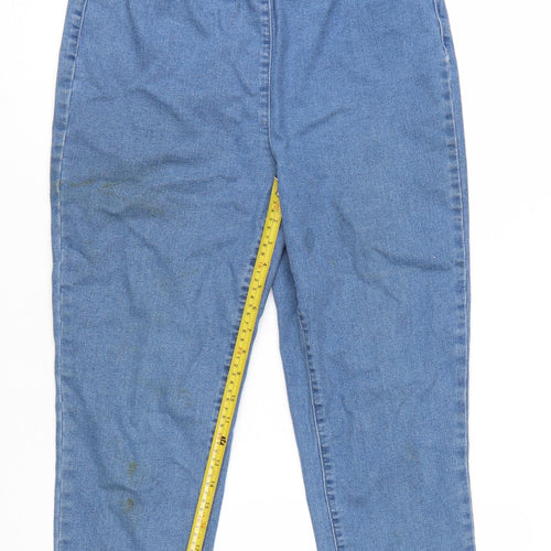 Country Rose Women's Blue Size 14 Denim Jegging Jeans with Elastic Waist