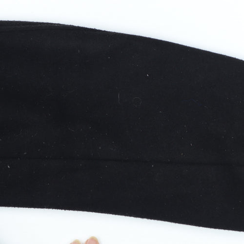 Zara Women Black L Polyester Bomber Jacket with Zip Pockets