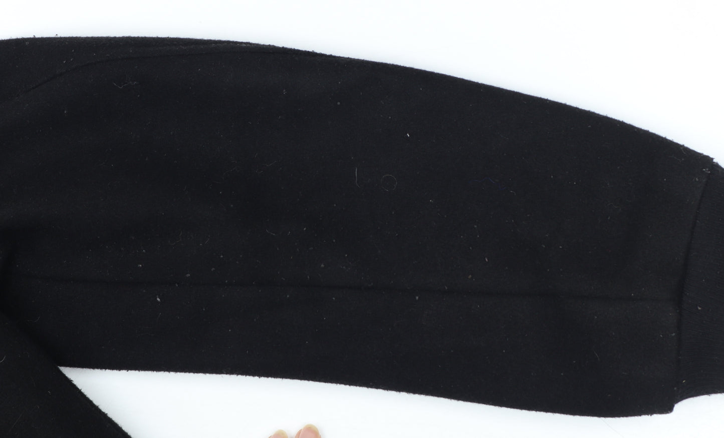 Zara Women Black L Polyester Bomber Jacket with Zip Pockets