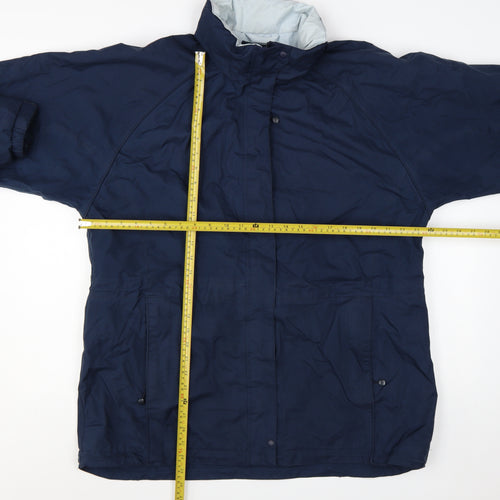 Regatta Womens Blue Waterproof Mid-Length Rain Coat Jacket UK 16