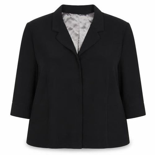 Wallis Womens Black Size 16 3/4 Sleeve Tailored Suit Jacket