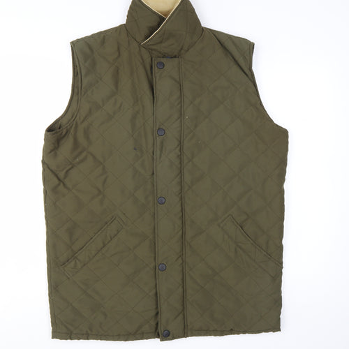 Land Rover Men's Green XS Quilted Padded Waistcoat