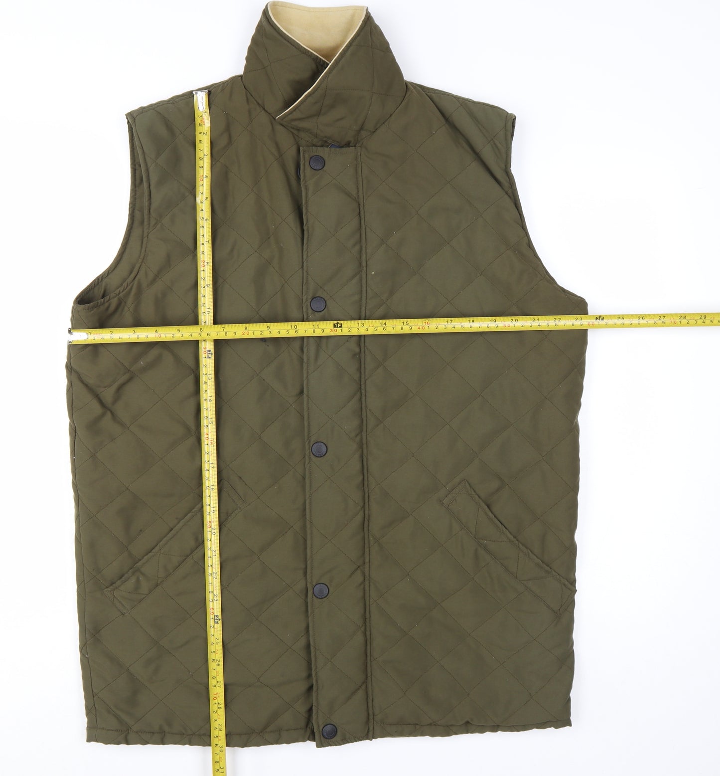 Land Rover Men's Green XS Quilted Padded Waistcoat
