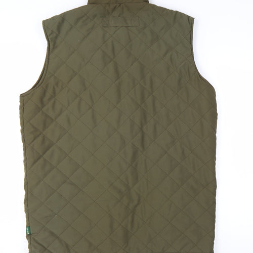 Land Rover Men's Green XS Quilted Padded Waistcoat