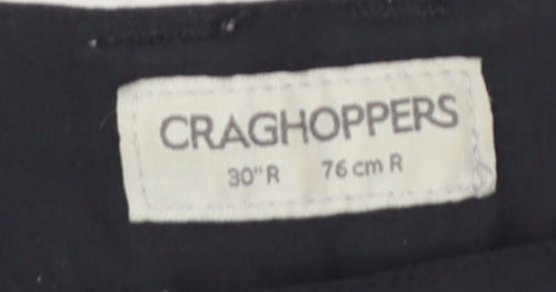 Craghoppers Men's Black 30R Cargo Trousers Polyamide Blend