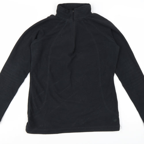 Peter Storm Women's Black Size 8 1/2 Zip Fleece Pullover Sweatshirt