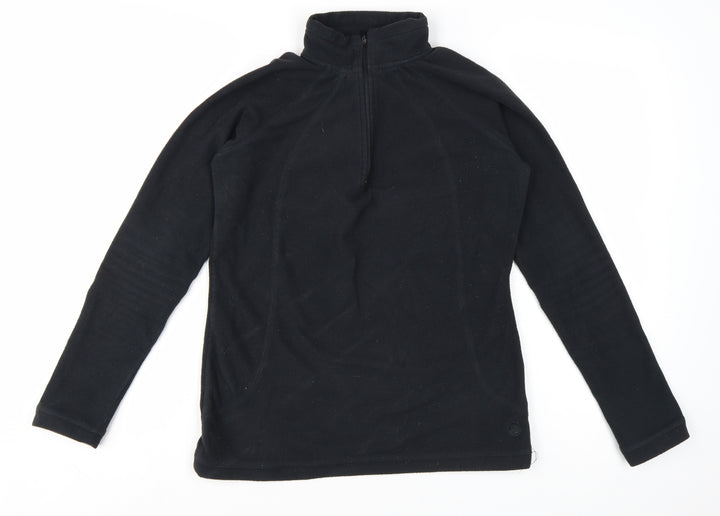Peter Storm Women's Black Size 8 1/2 Zip Fleece Pullover Sweatshirt