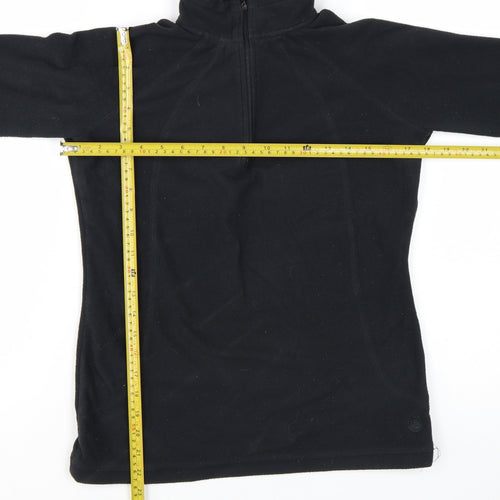Peter Storm Women's Black Size 8 1/2 Zip Fleece Pullover Sweatshirt