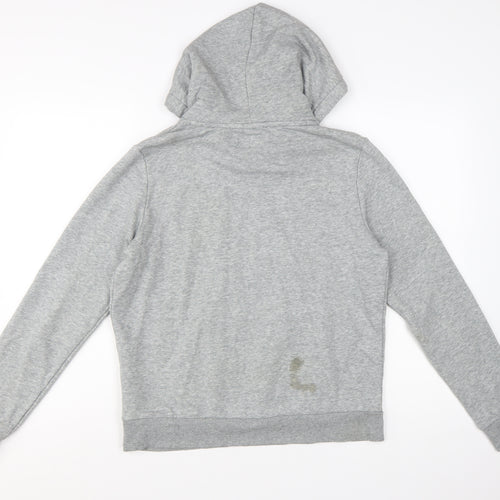 Converse Womens Grey Pullover Hoodie L Cotton Blend Casual