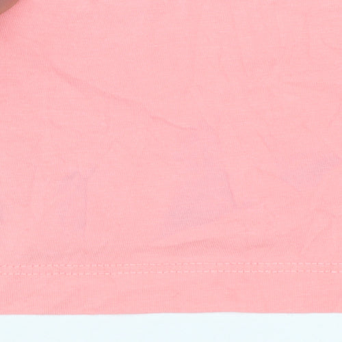 Puma Womens Pink Sleeveless Cotton Tank Top Size M