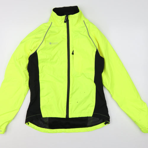 Mountain Warehouse Womens Yellow Waterproof Windbreaker Jacket Size 8