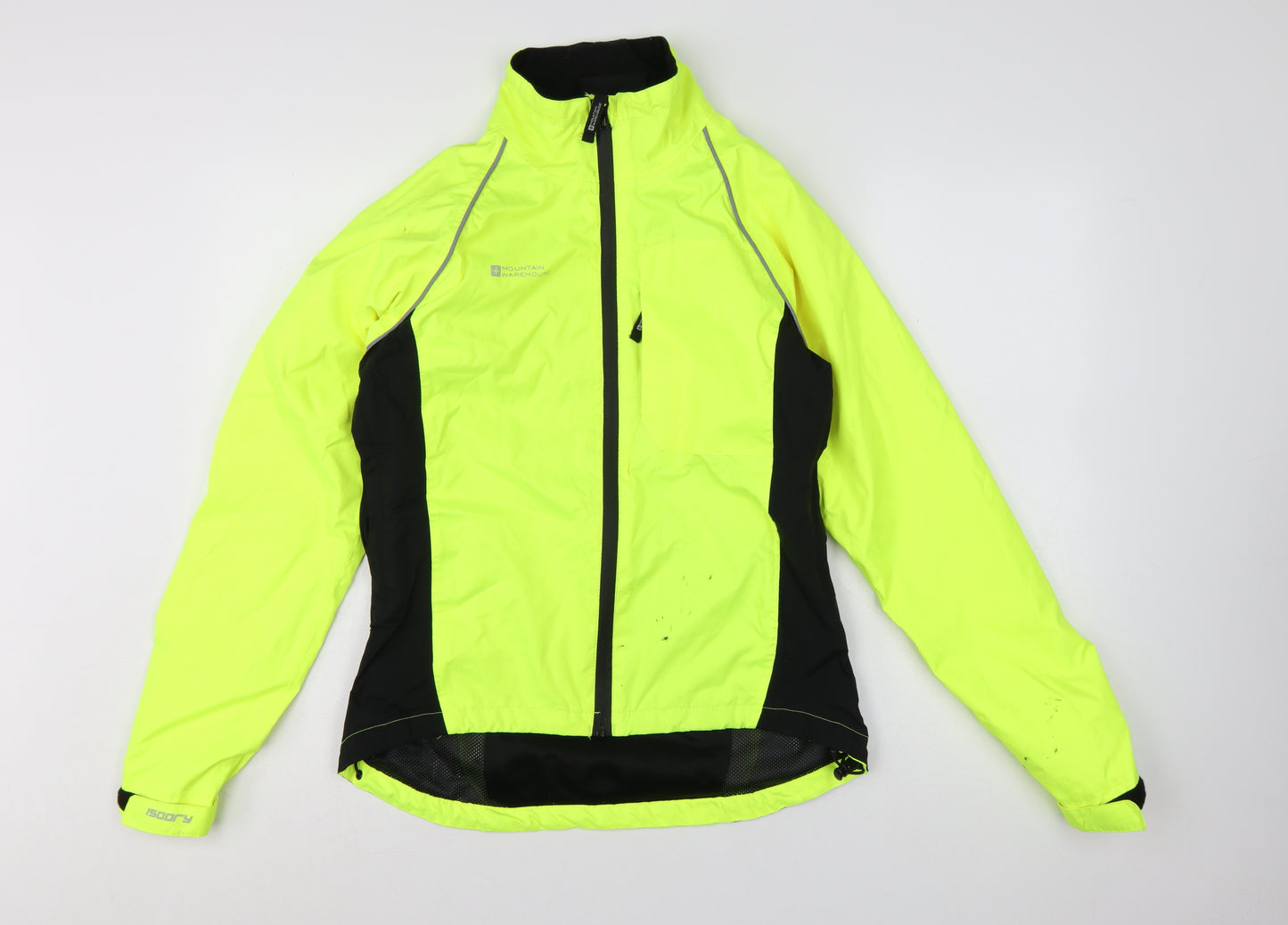Mountain Warehouse Womens Yellow Waterproof Windbreaker Jacket Size 8
