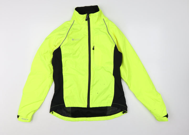 Mountain Warehouse Womens Yellow Waterproof Windbreaker Jacket Size 8