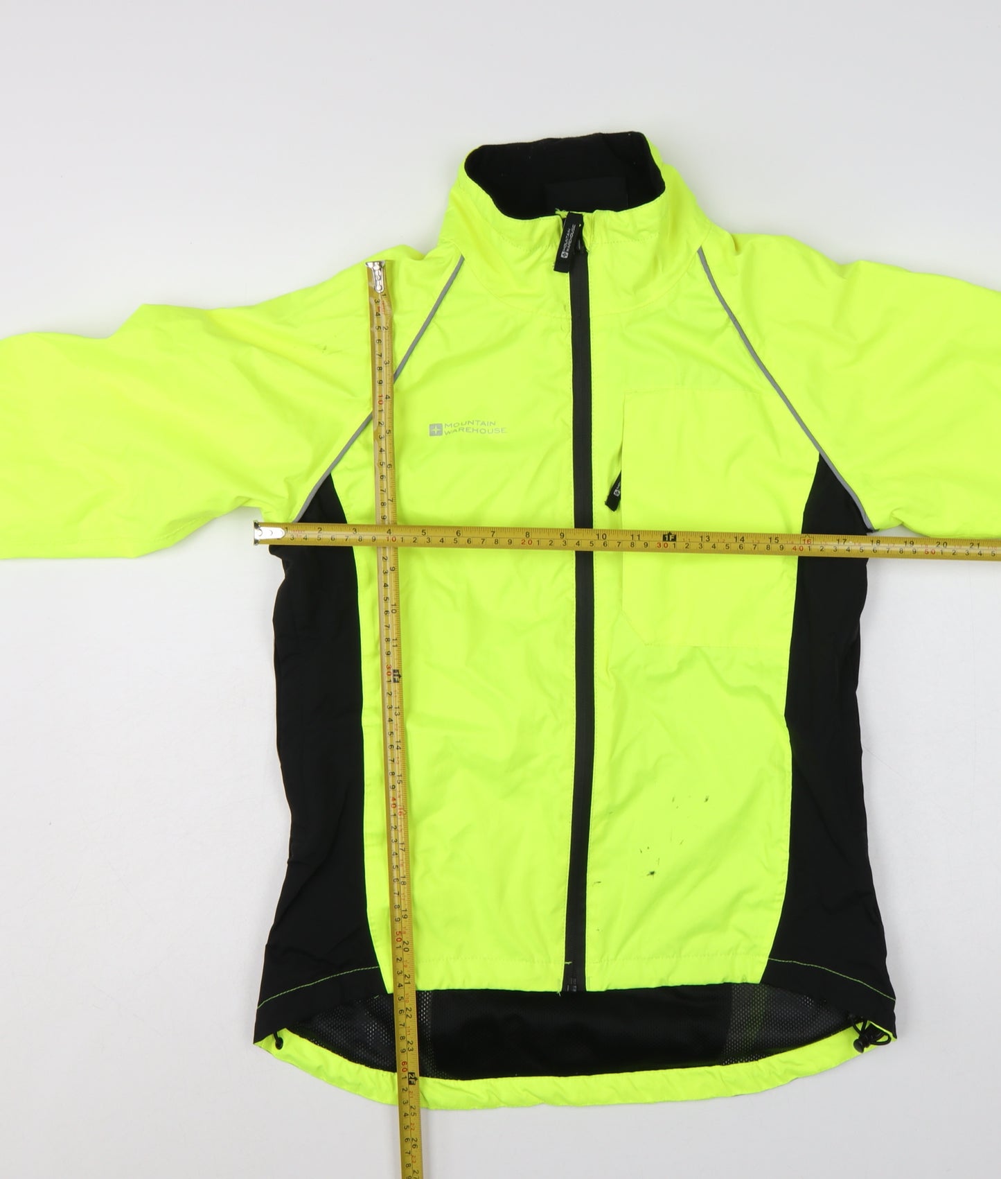 Mountain Warehouse Womens Yellow Waterproof Windbreaker Jacket Size 8