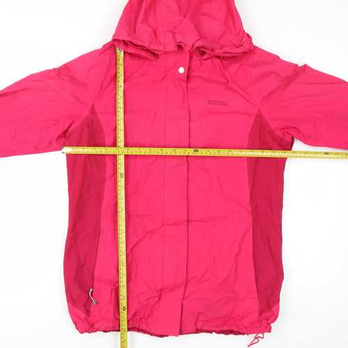 Regatta Women’s Pink Waterproof Hooded Rain Coat Jacket UK 14