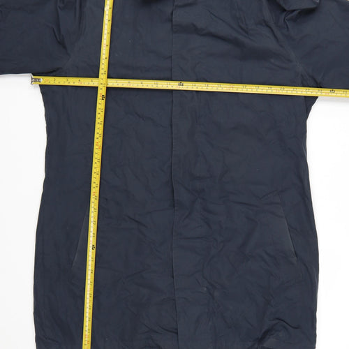French Connection Men's Blue L Mid-Length Overcoat Jacket