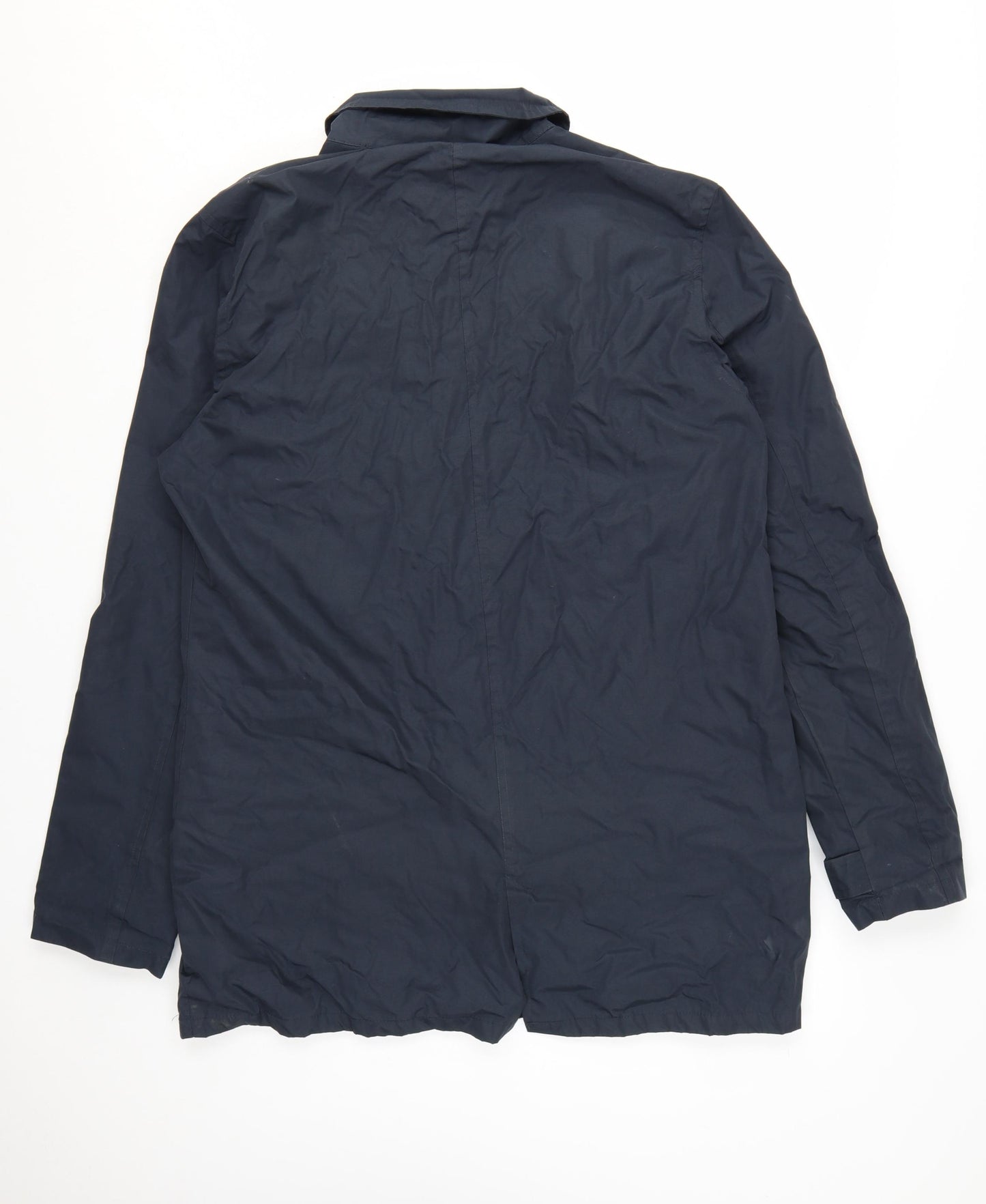 French Connection Men's Blue L Mid-Length Overcoat Jacket
