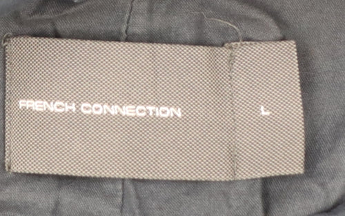 French Connection Men's Blue L Mid-Length Overcoat Jacket