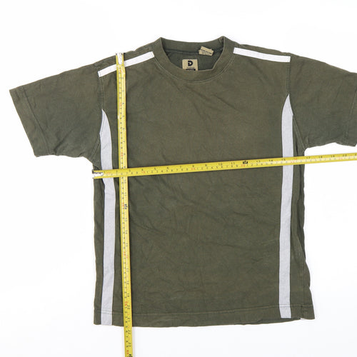 Dockers Boys Green Short Sleeve Cotton Crew Neck T-Shirt Size M