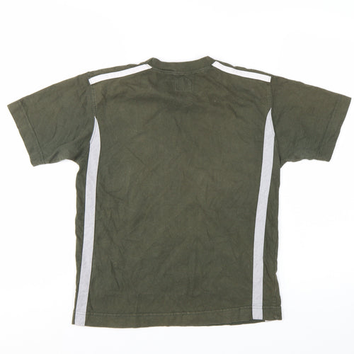 Dockers Boys Green Short Sleeve Cotton Crew Neck T-Shirt Size M