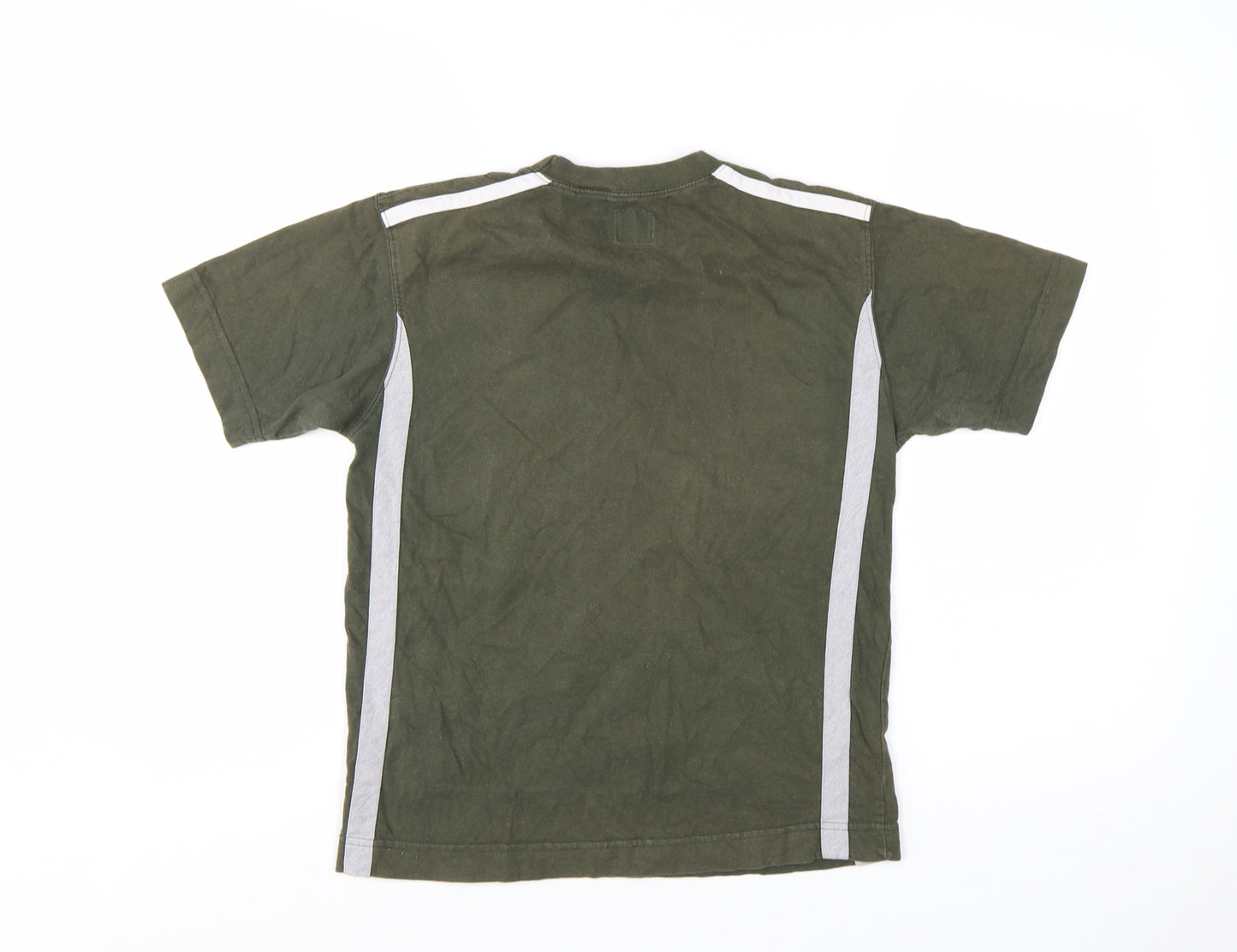Dockers Boys Green Short Sleeve Cotton Crew Neck T-Shirt Size M