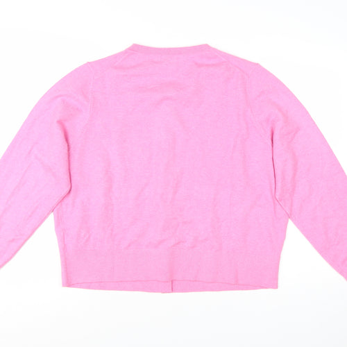 Marks and Spencer Women’s Pink Cotton Cashmere Cardigan XL