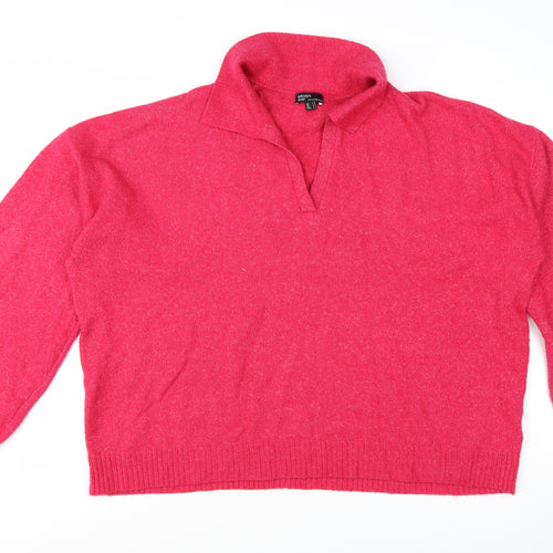 Nobody’s Child Women Pink L Pullover Jumper Knit Long Sleeve