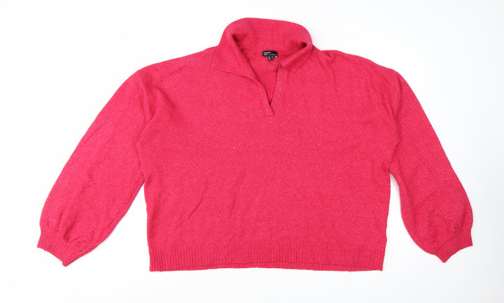 Nobody’s Child Women Pink L Pullover Jumper Knit Long Sleeve