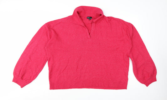 Nobody’s Child Women Pink L Pullover Jumper Knit Long Sleeve