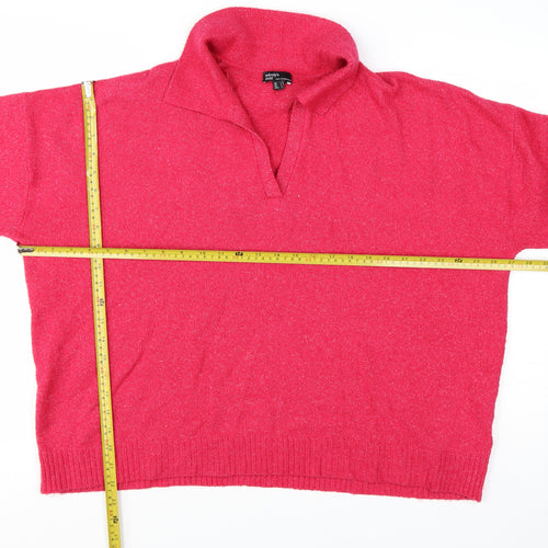 Nobody’s Child Women Pink L Pullover Jumper Knit Long Sleeve