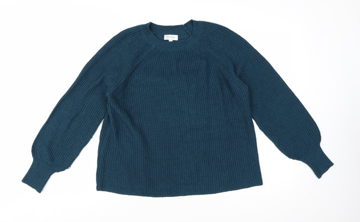 Jessica Simpson Women's Blue Chunky Knit Pullover Jumper Size M