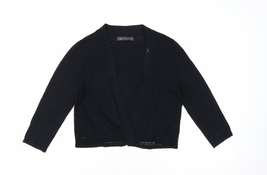 Marks and Spencer Women’s Black 3/4 Sleeve Knit Cardigan Size 8