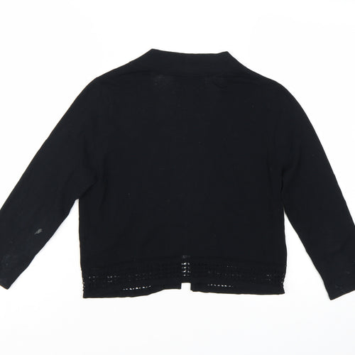 Marks and Spencer Women’s Black 3/4 Sleeve Knit Cardigan Size 8