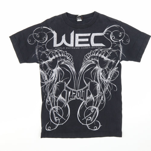 Tapout Men’s Black WEC Graphic Print Cotton T-Shirt Size S
