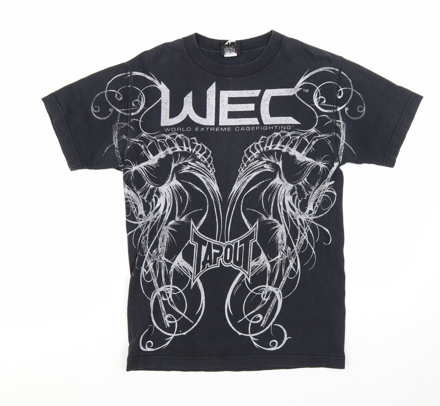 Tapout Men’s Black WEC Graphic Print Cotton T-Shirt Size S