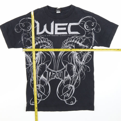 Tapout Men’s Black WEC Graphic Print Cotton T-Shirt Size S