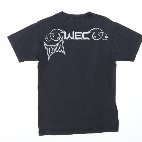 Tapout Men’s Black WEC Graphic Print Cotton T-Shirt Size S
