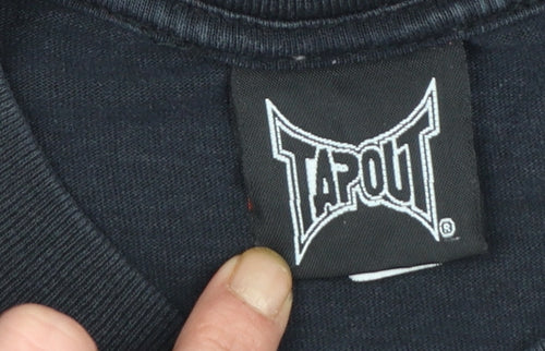 Tapout Men’s Black WEC Graphic Print Cotton T-Shirt Size S