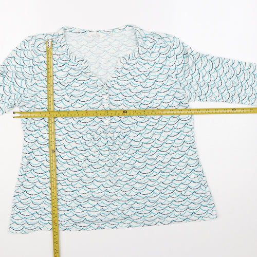 Seasalt Cornwall Women’s Blue 3/4 Sleeve Tunic Blouse Size 10